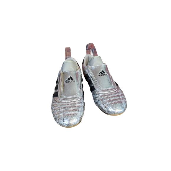 Adidas Taekwondo Silver Metallic Core Black Size women's 8.5 - Picture 13 of 14
